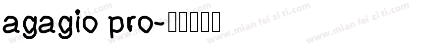 agagio pro字体转换